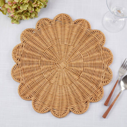 Rattan Charger Placemats - Set Of 4