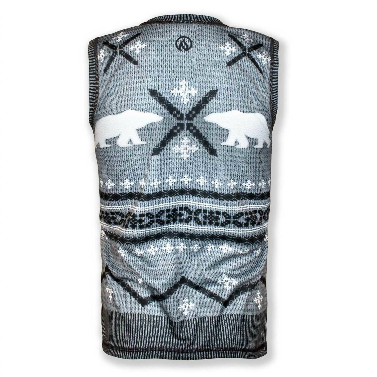 Men's Polar Bear Sleeveless Sweater Vest Tech Shirt