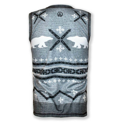 Men's Polar Bear Sleeveless Sweater Vest Tech Shirt