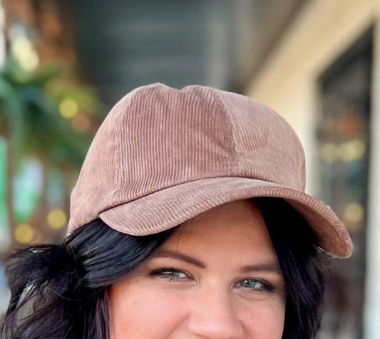 Women's Corduroy Pony Tail Hat