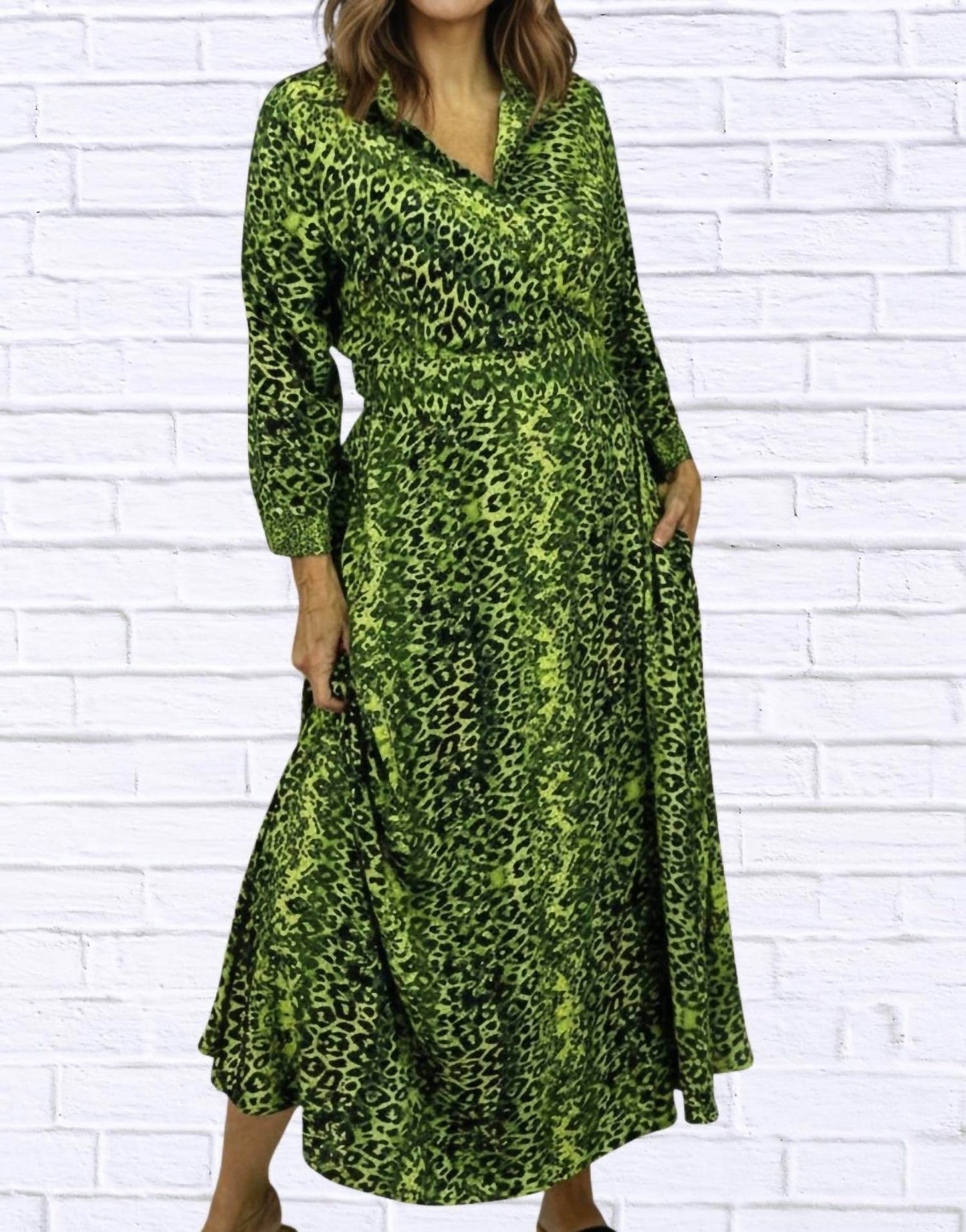 Calypso - Leopard Wrap Dress - Rack Hunt -