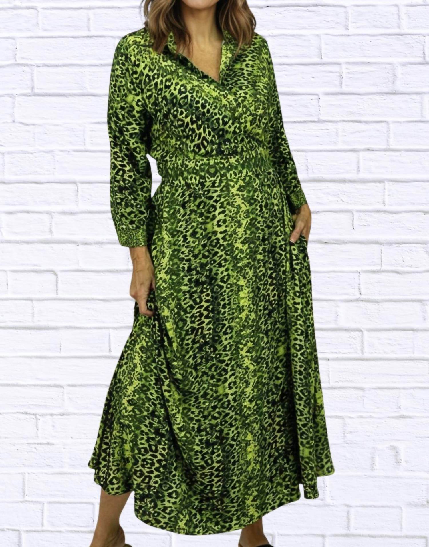 Calypso - Leopard Wrap Dress - Rack Hunt -