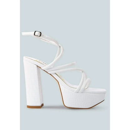 London Rag - Women's Beam Tips Strappy High Heel Sandals - Rack Hunt