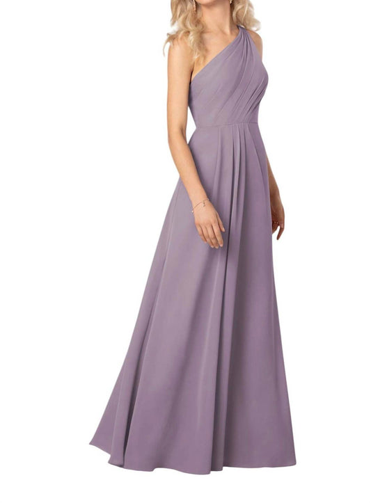 Sorella Vita - Simple One-Shoulder Bridesmaid Dress with Ruching - Rack Hunt