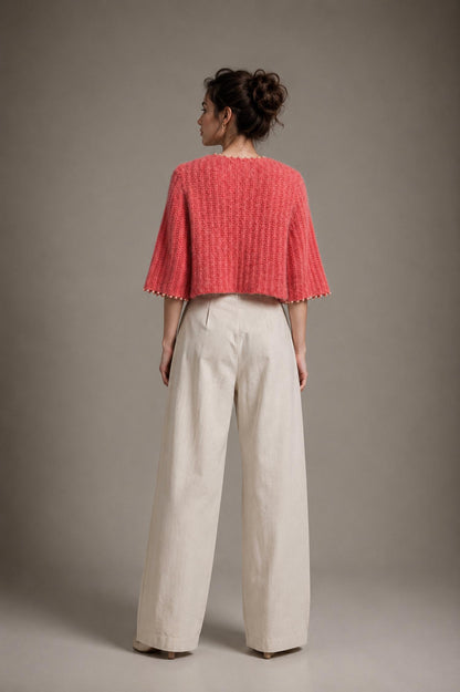 Embroidered Knit Cardigan
