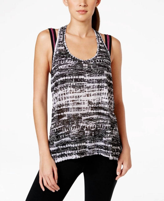 Printed T Back Tank Top