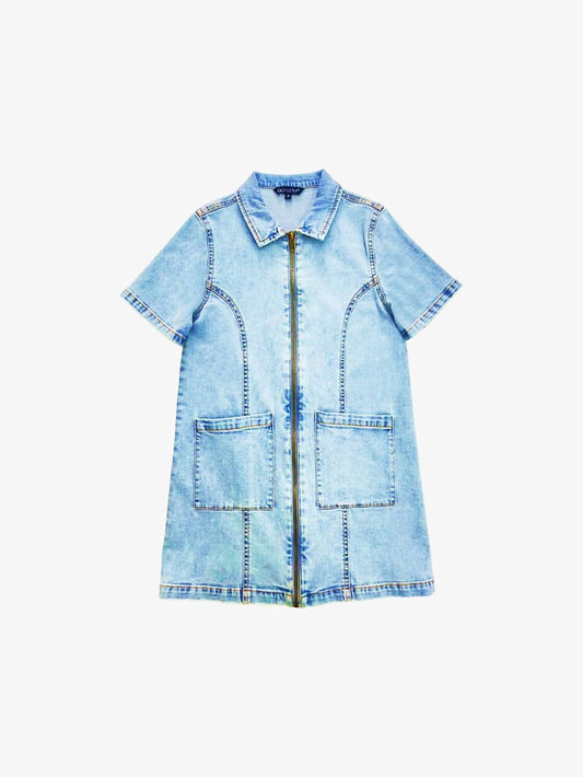 Girls' Marvel Denim Dress