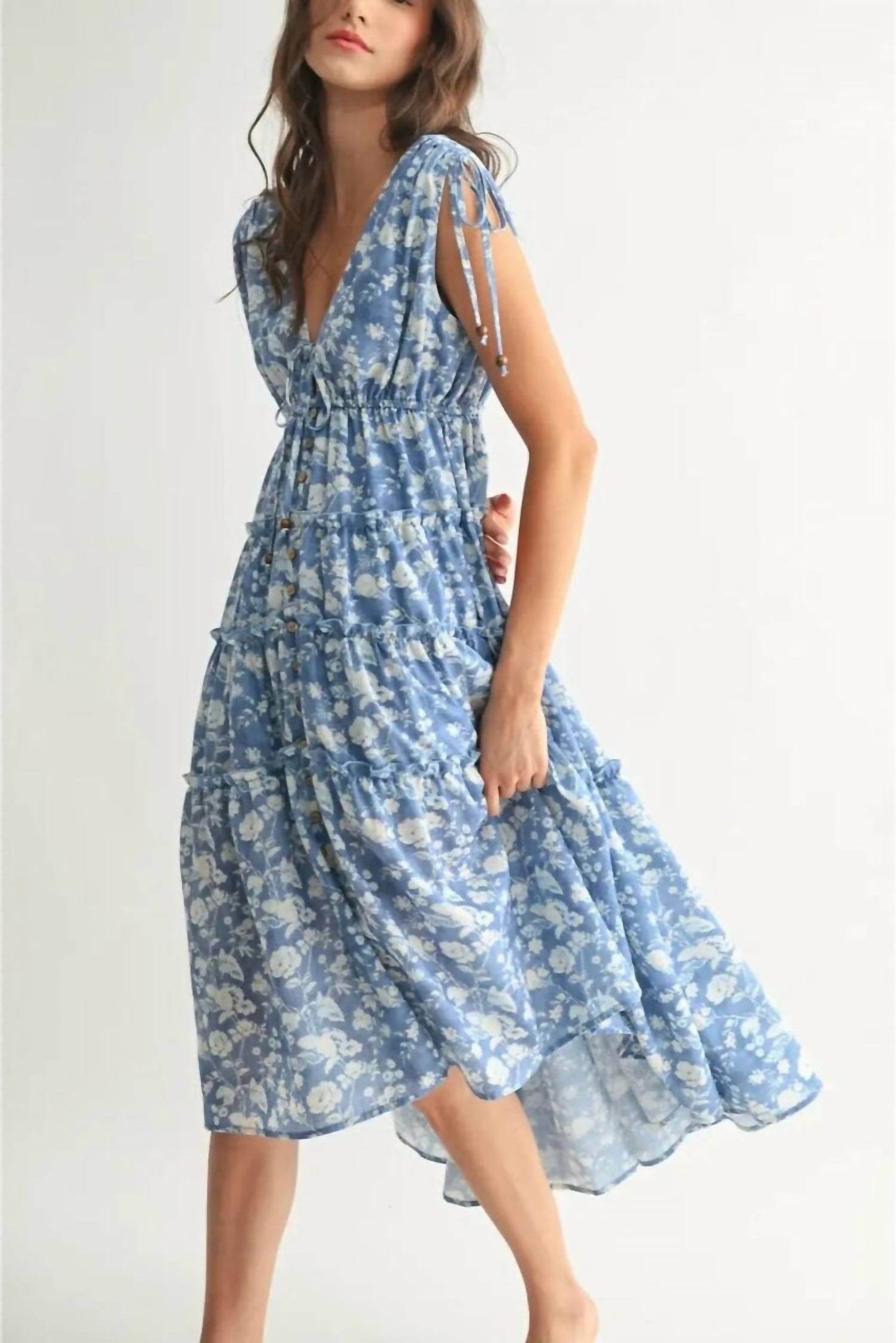 Camellia - Colorado Bell Midi Dress - Rack Hunt -