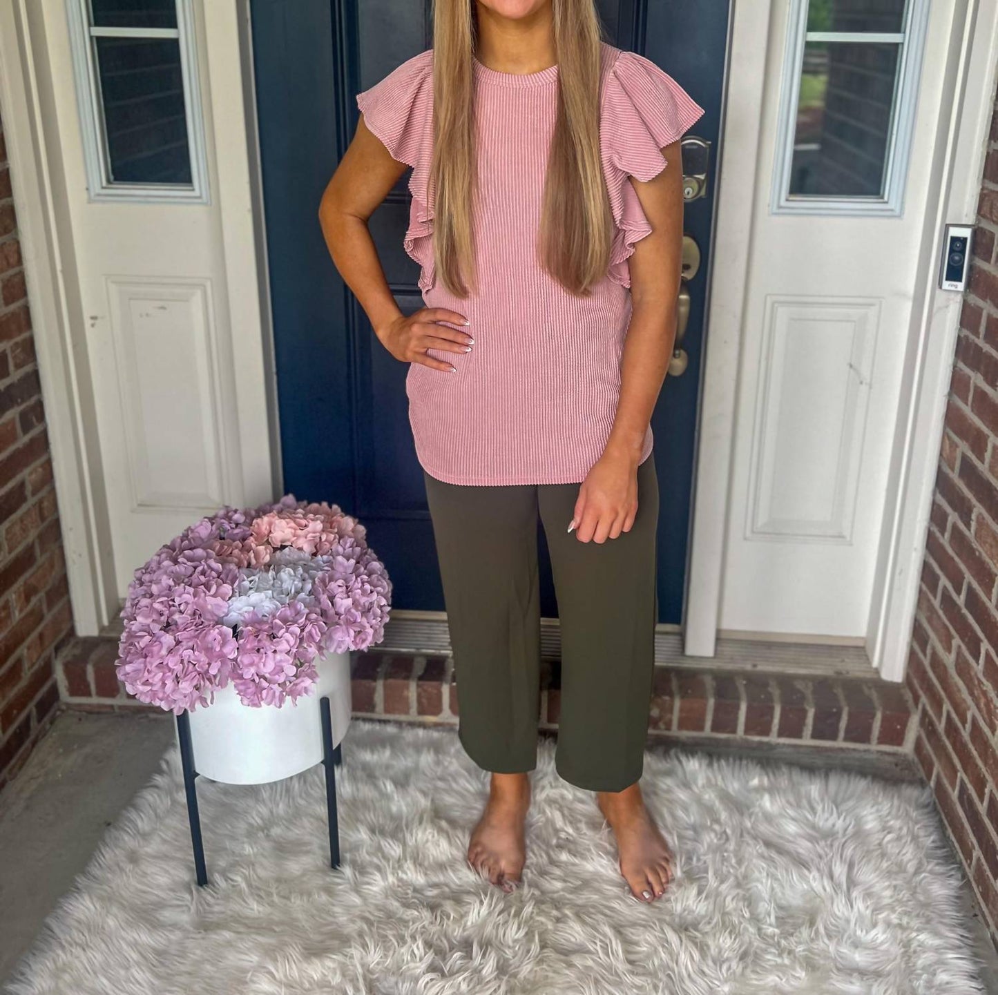 Lucy Wide Leg Stretchy Crop Pants