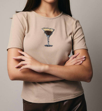 Espresso Beaded Top