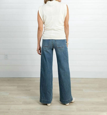 Porkchop Pocket Wide Leg Jeans