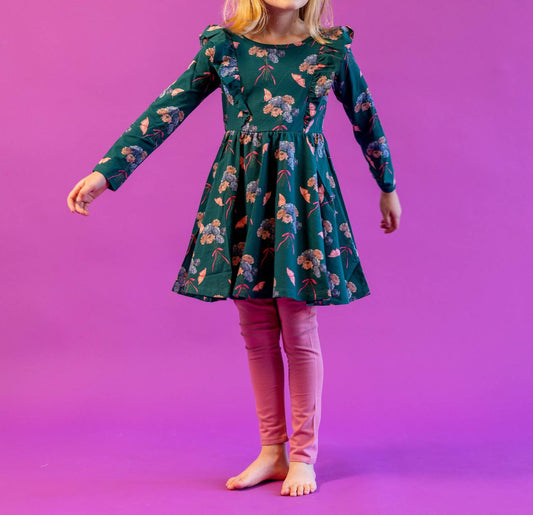 Ruffle Shoulder Ballet Dress