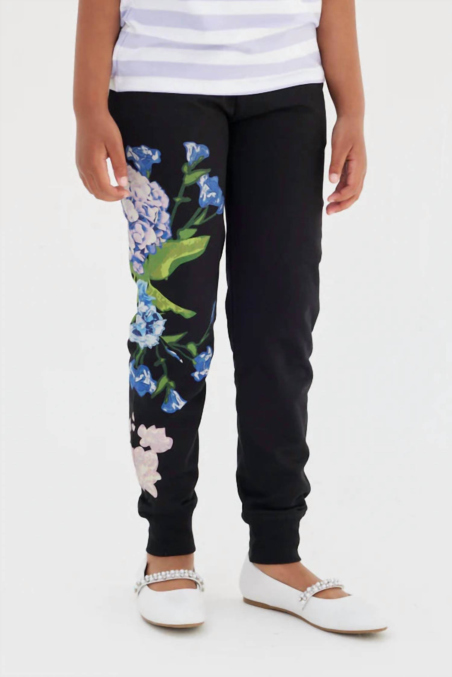 Sasha+Z - Hydrangea Printed Joggers - Rack Hunt -
