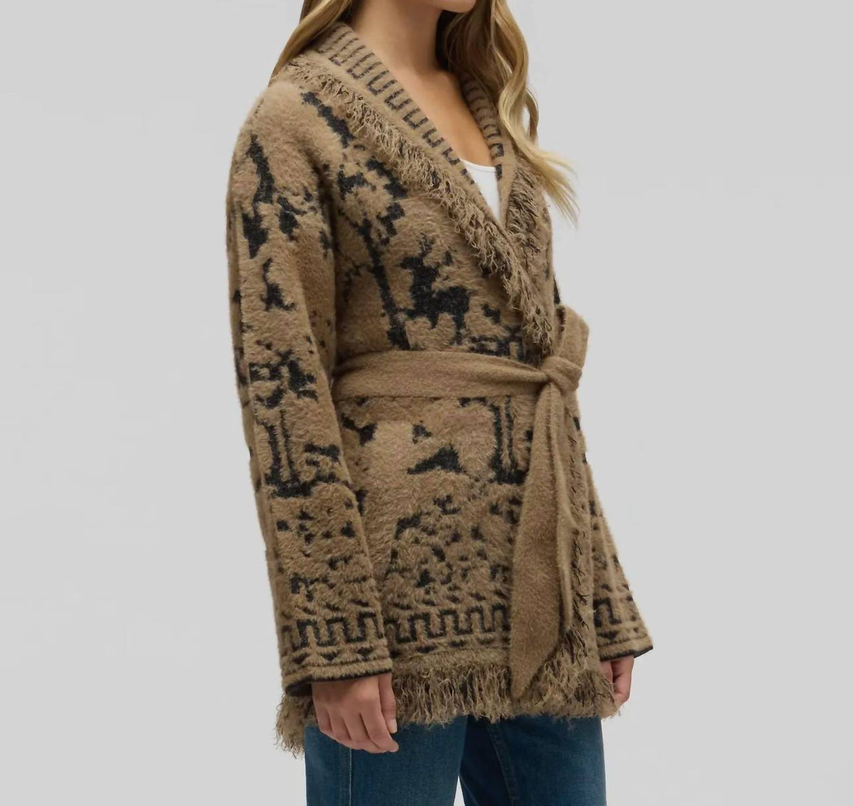 Wrap Long Sleeve Cardigan