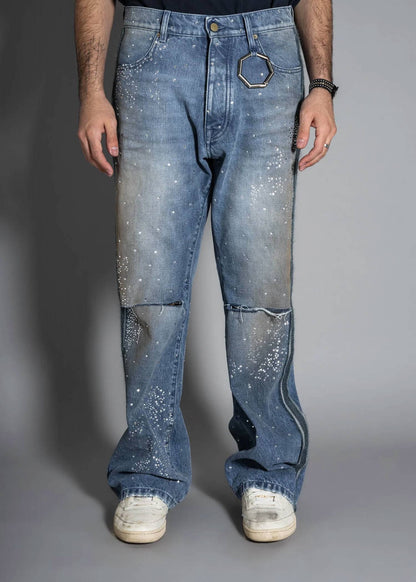 Crystal And Mohair Studio Jeans