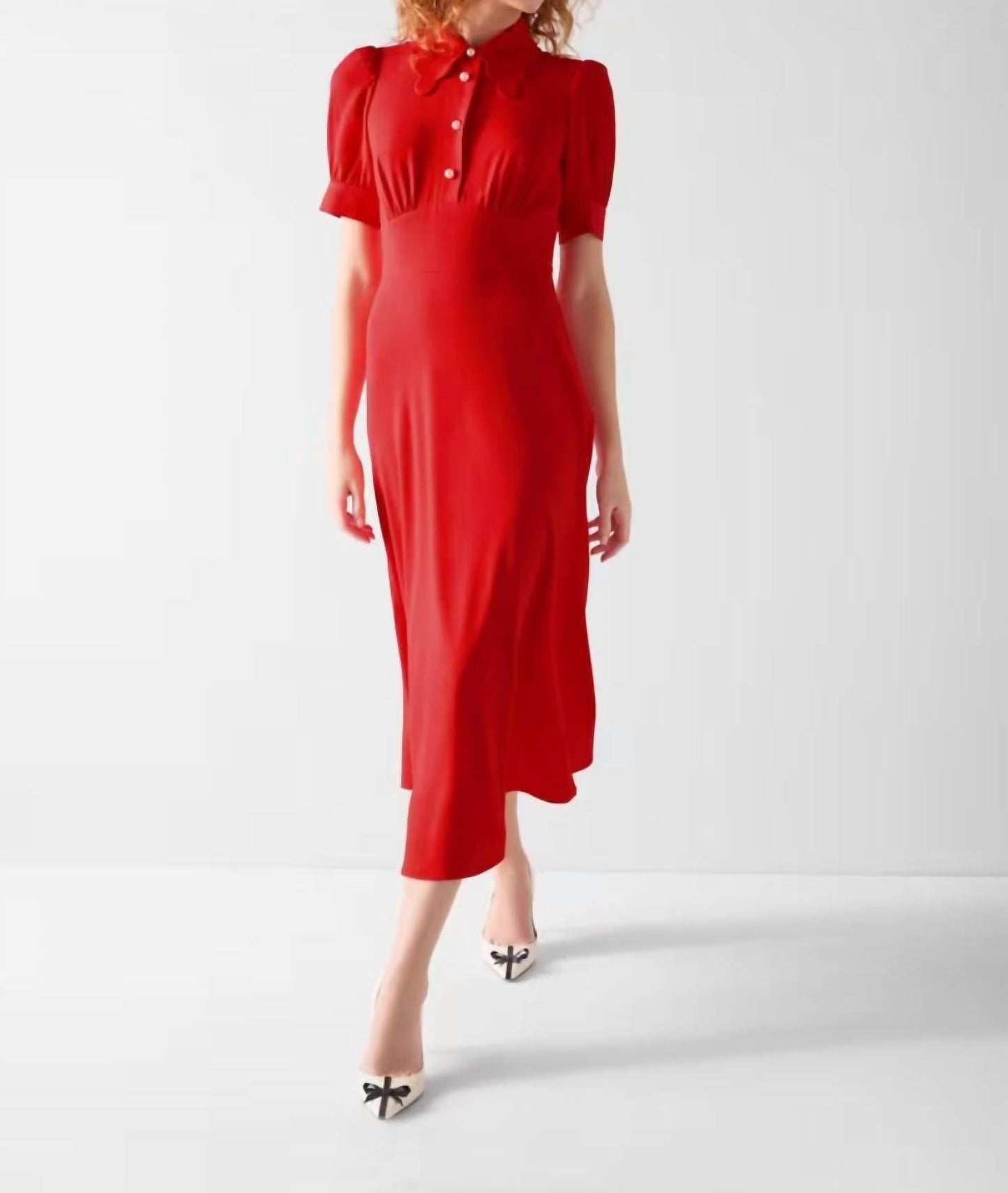 Emma Scallop Collar Tea Dress