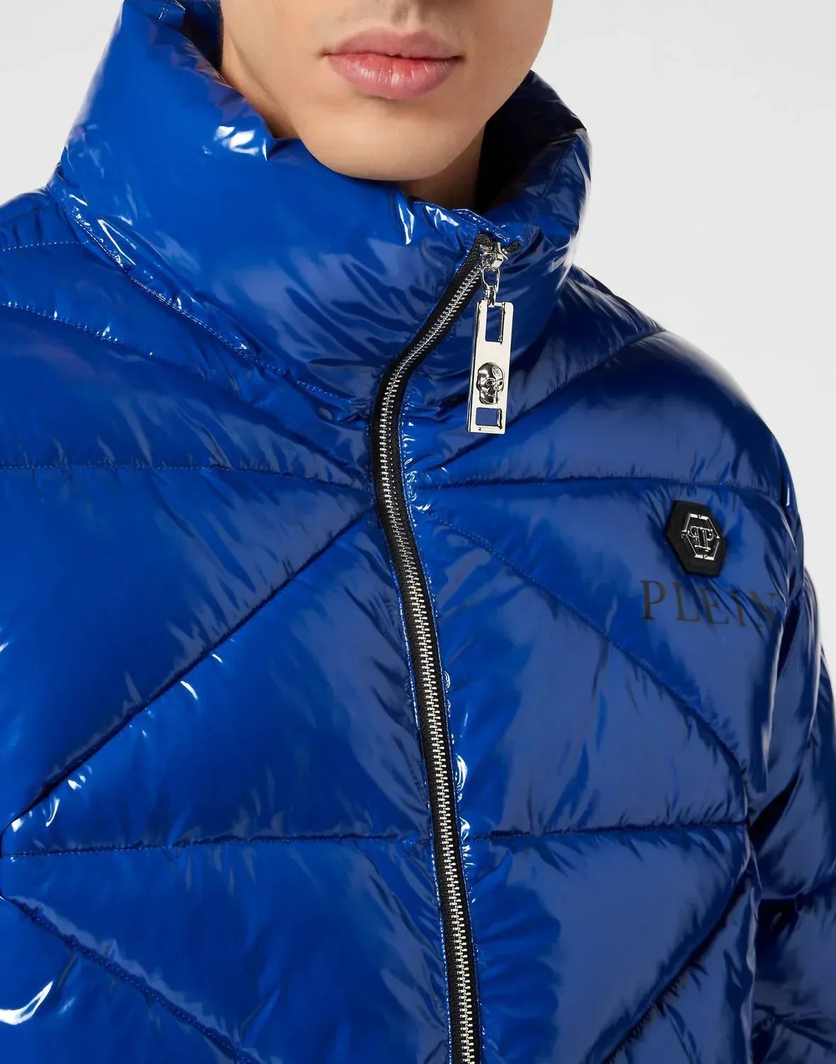 PHILIPP PLEIN - Quilted Hexagon Down Jacket - Rack Hunt