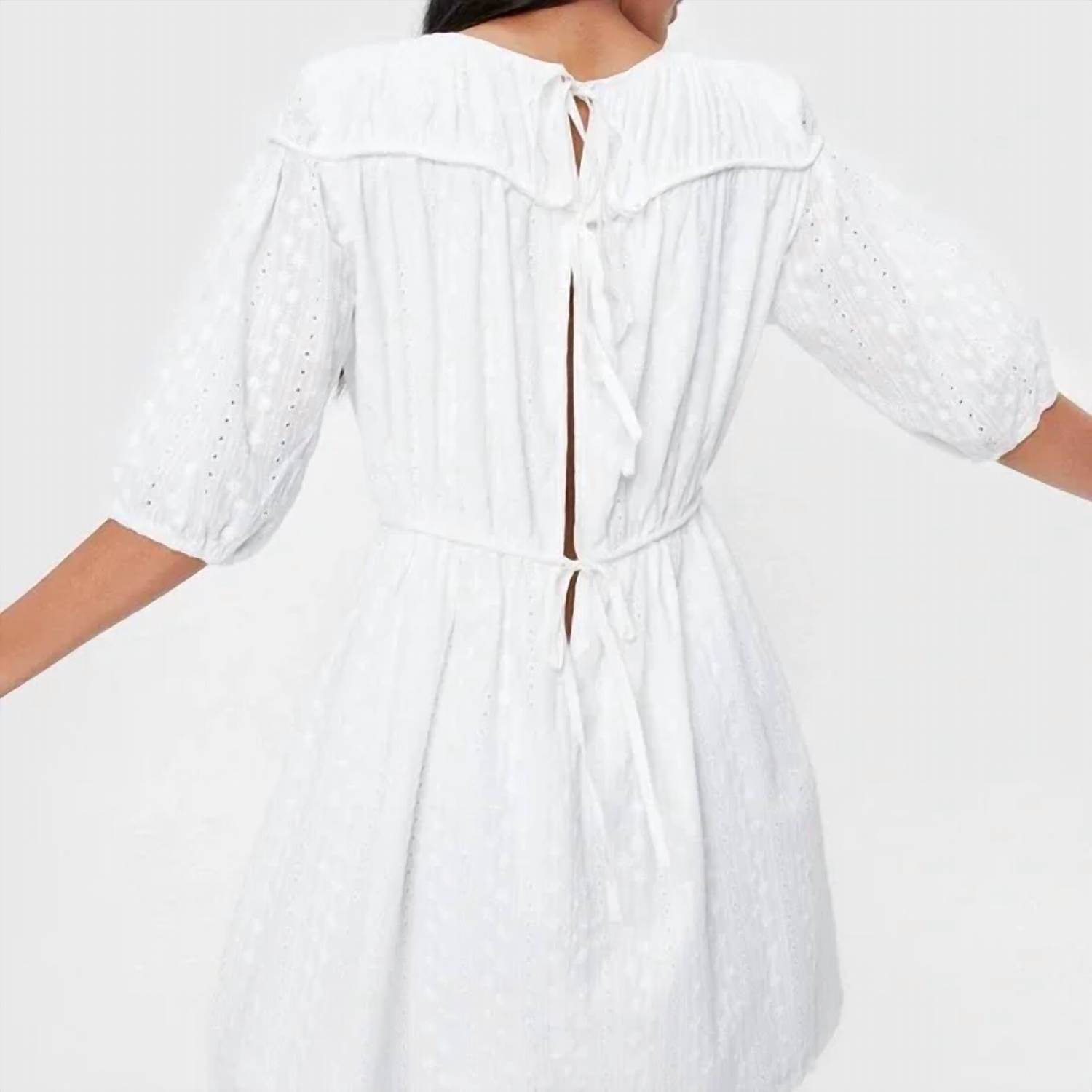 Nasty Gal - Broderie Tie Back Mini Dress - Rack Hunt
