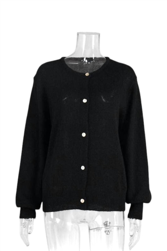 Women's Minimalist Winter Solid Color Knit Cardigan