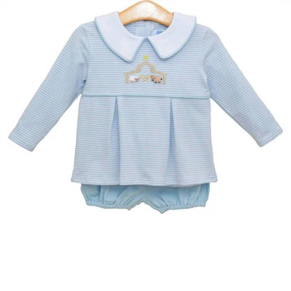 Boy's Nativity Bloomer Set