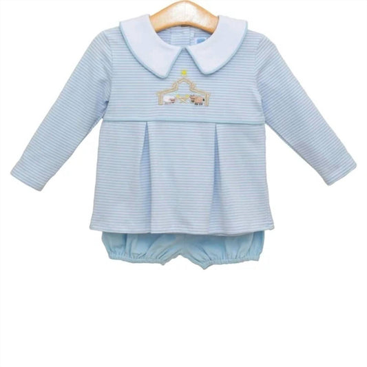 Boy's Nativity Bloomer Set