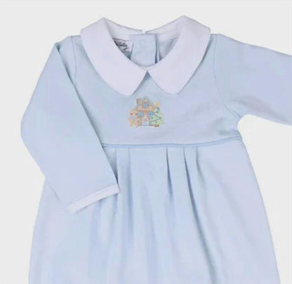 Boy's Sweet Gingerbread Collared Playsuit