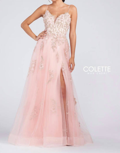 Tulle Ball Prom Gown With Slit