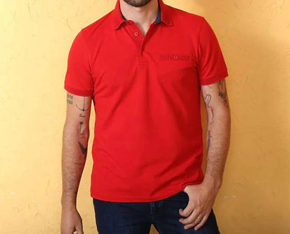 Pocket Polo With Dot Trim