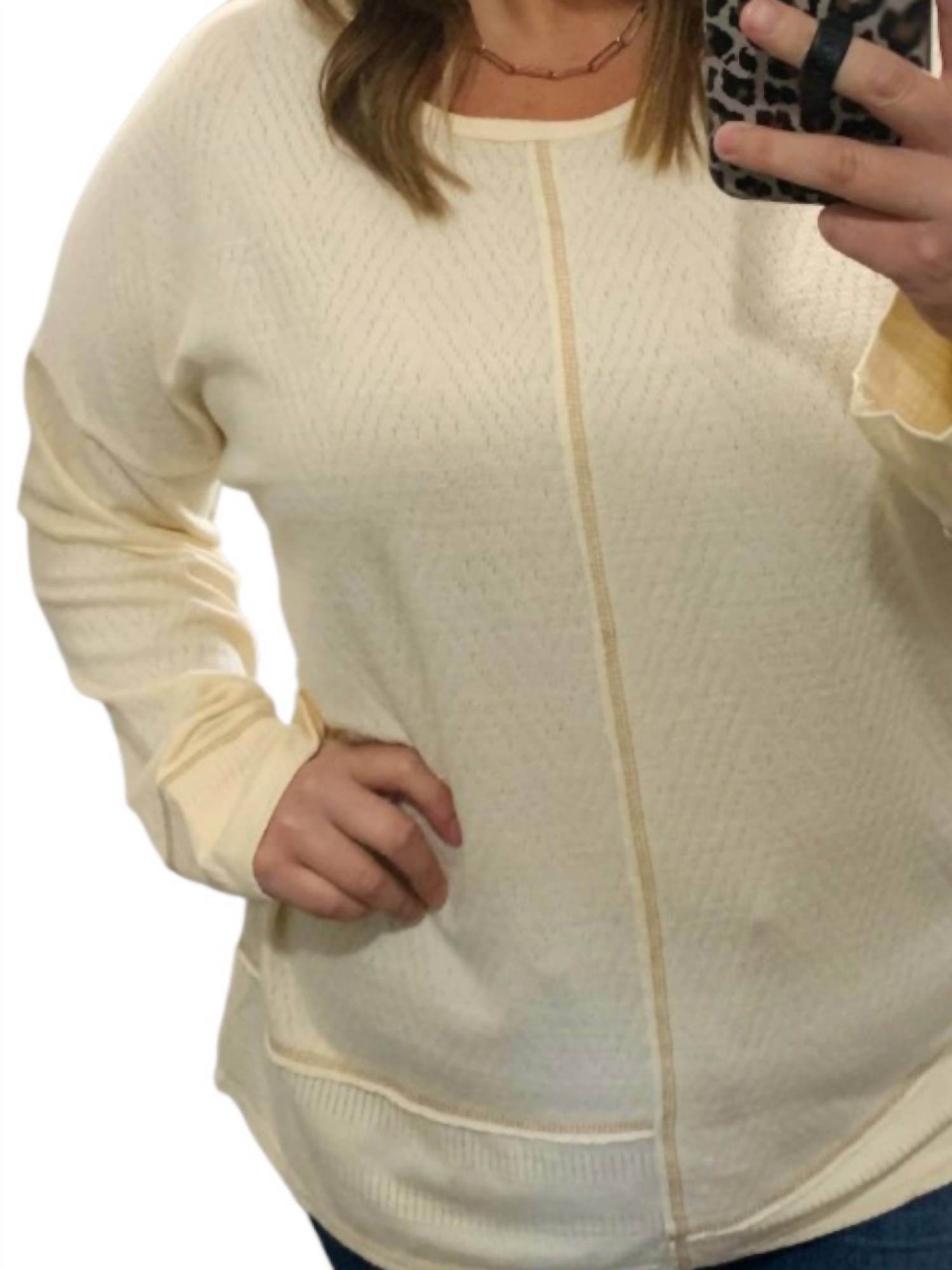 Bluheaven - Soft Knit Mixed Top - Rack Hunt -