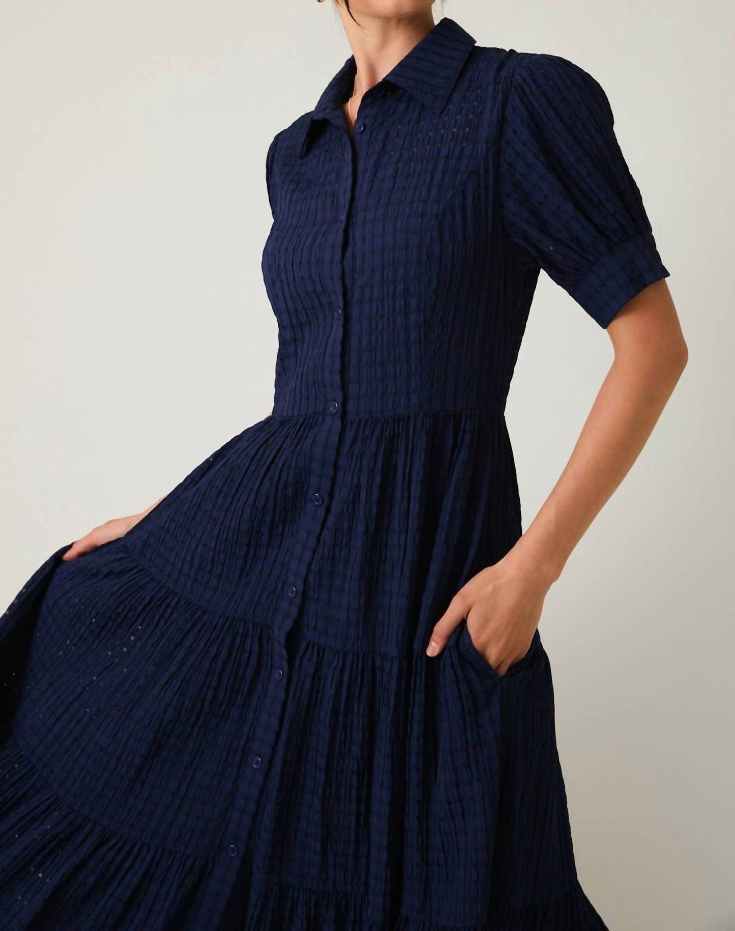 Madeleine Button-Down Midi Dress