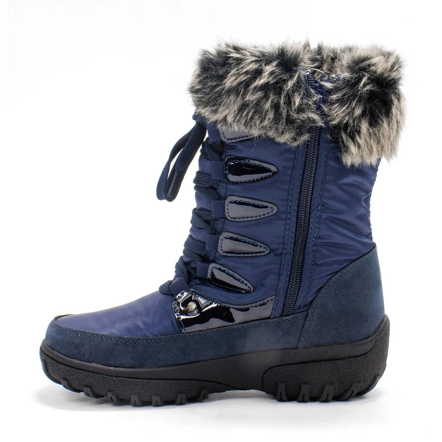 Women's Stormy Lace-up Faux Fur Collar Winter Boot