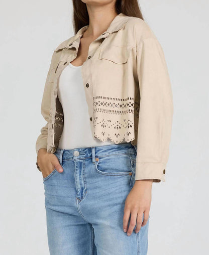 Retta Faux Suede Jacket