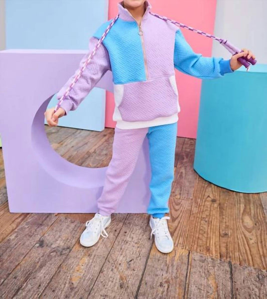 Color Block Pullover Sweatshirt