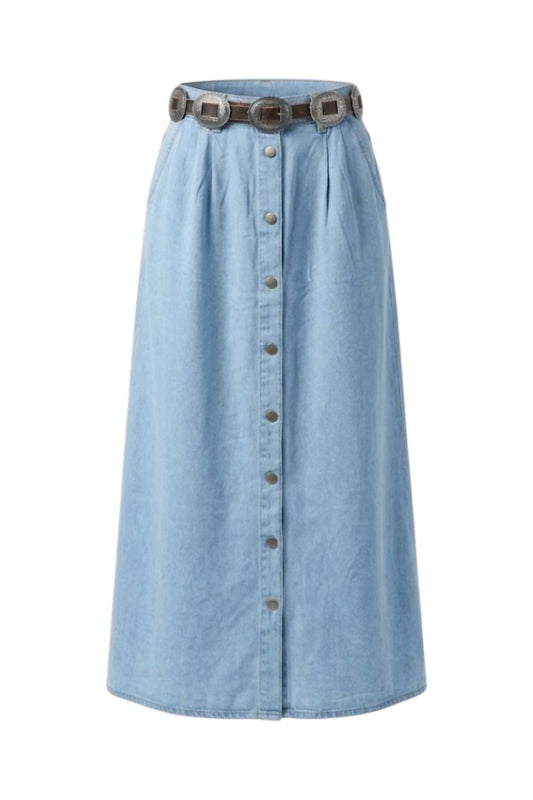 Women's Long Button Skirt