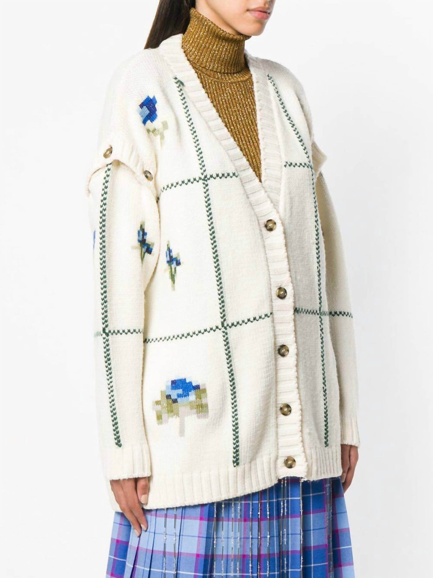 Marco De Vicenzo - Wool Knit Floral Cardigan - Rack Hunt -