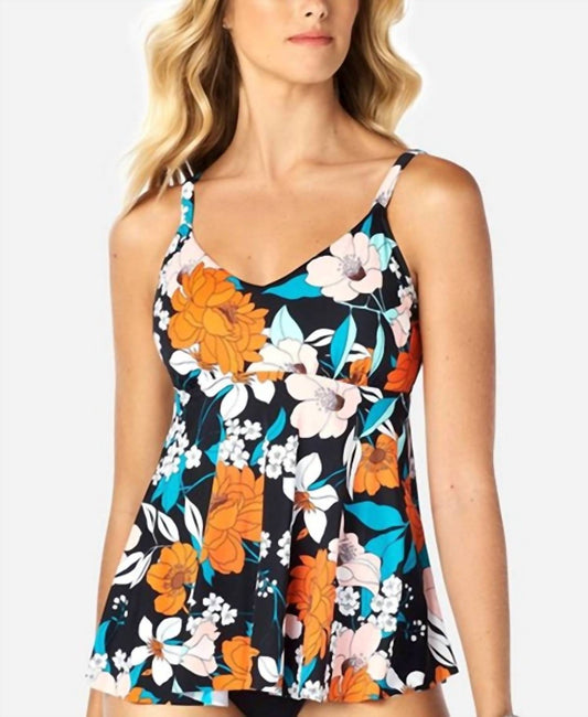 Floral Print Tankini Top