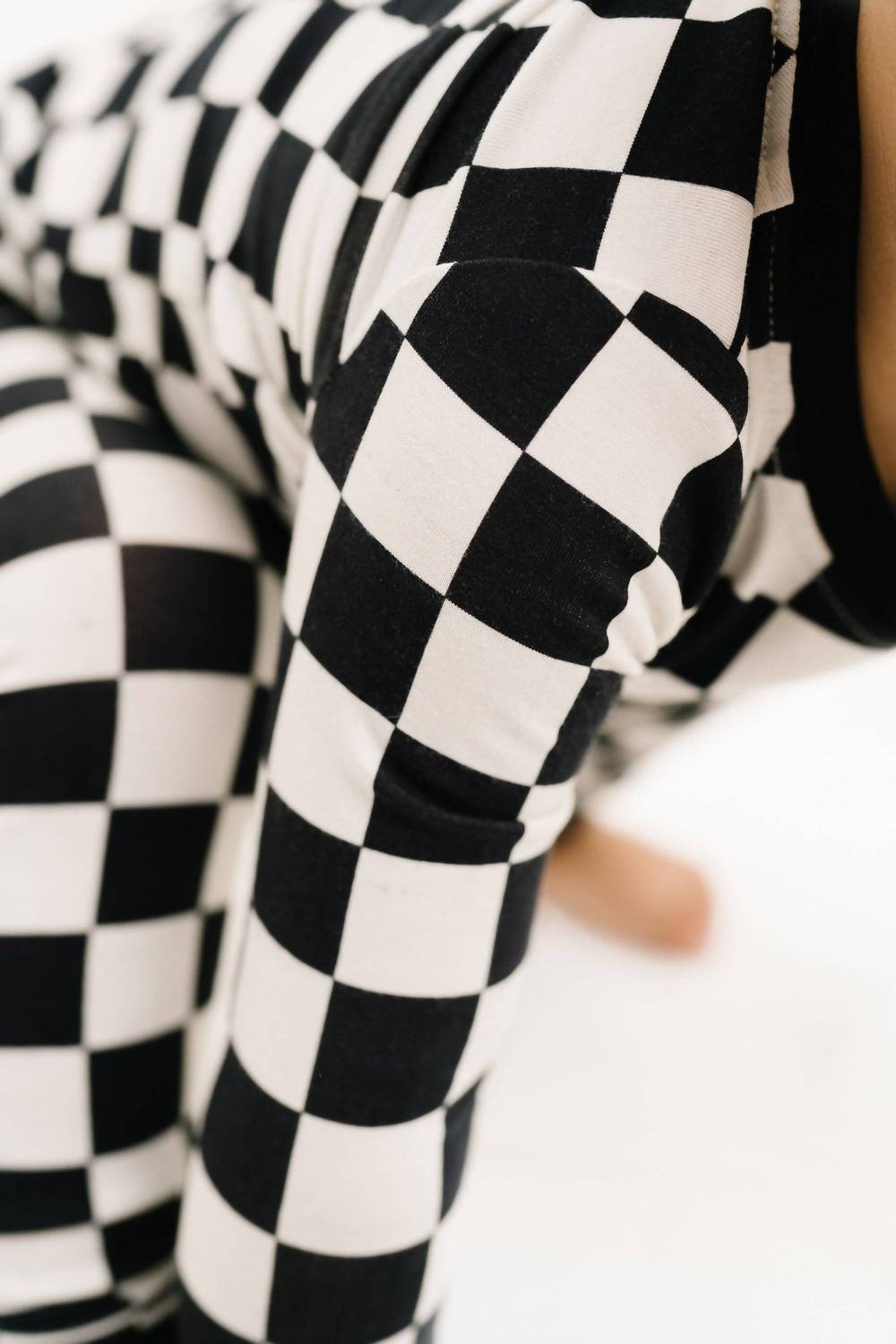 Kid's Checkered Bamboo Set