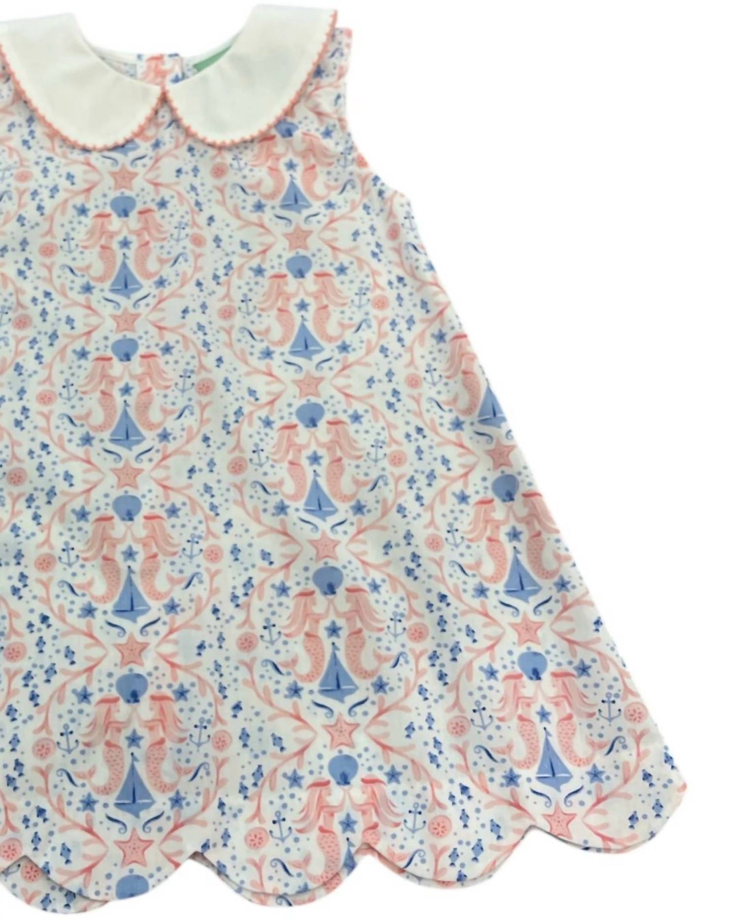 Girls Mermaid Scallop Dress