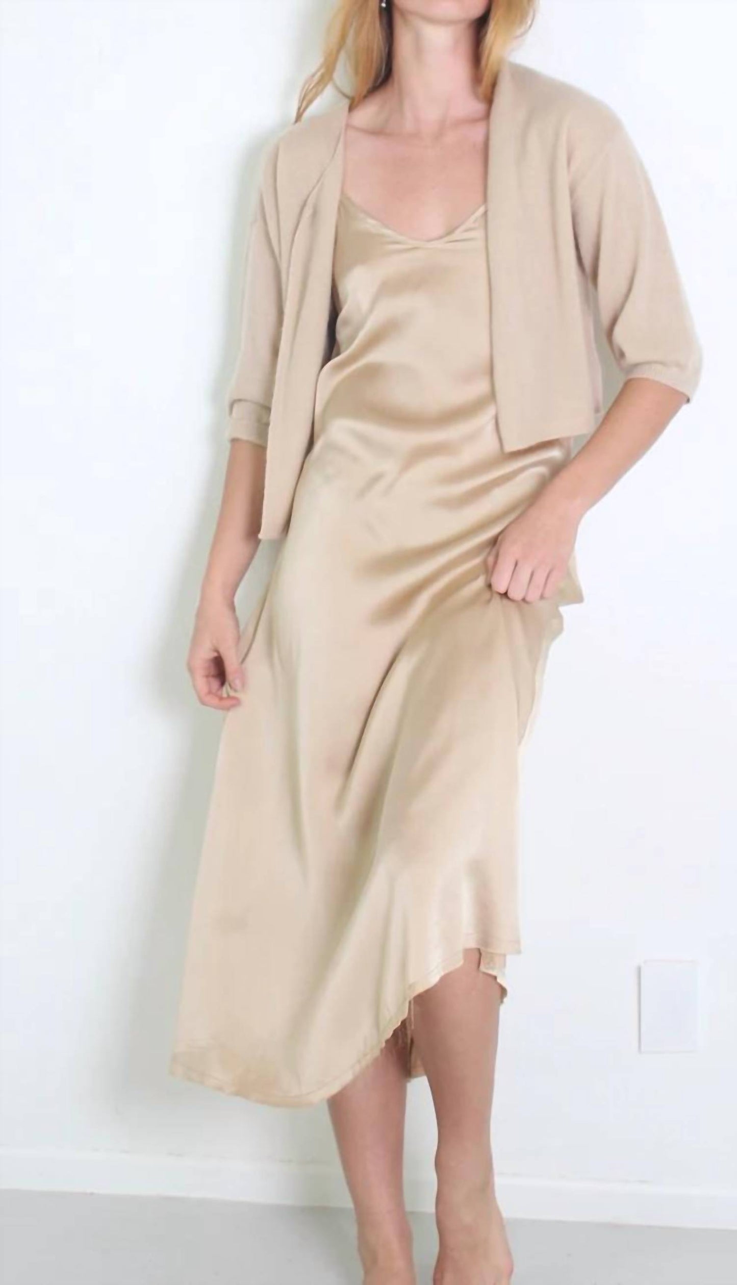 Solid Mini Open Front Cardigan