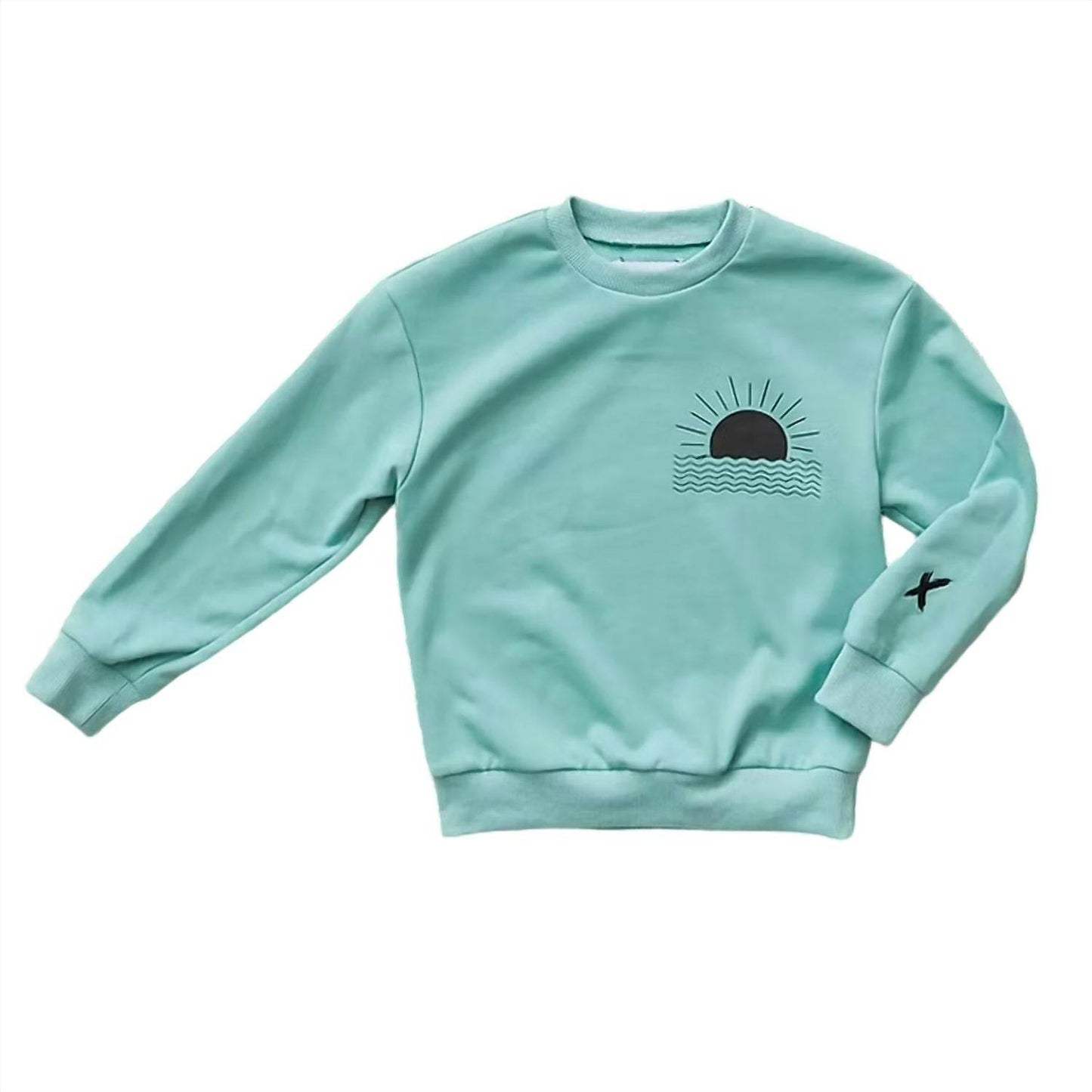 Hey Kid - Boys Sage Sun Logo Sweatshirt - Rack Hunt -