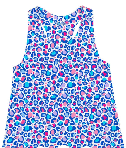 Azarhia - Girl's Leopard Chic Racerback Tank - Rack Hunt