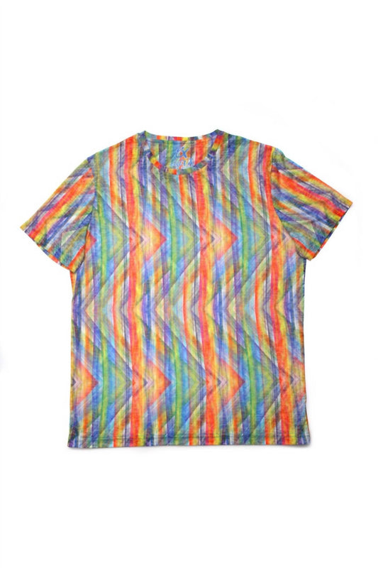 Zigzag Stripe Print T-shirt
