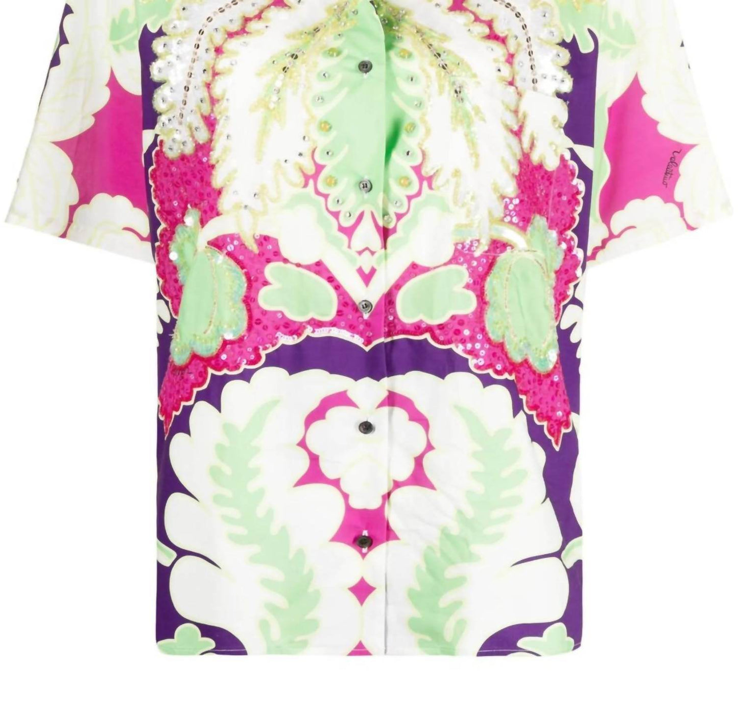 Valentino - Embellished Floral Print Shirt - Rack Hunt