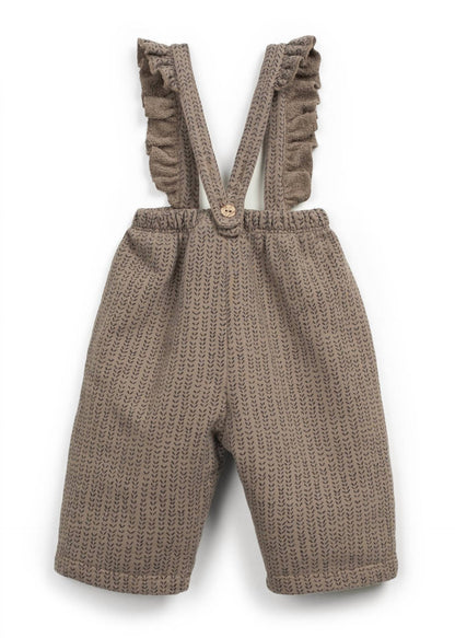 Girl's Fleece Suspender Pant