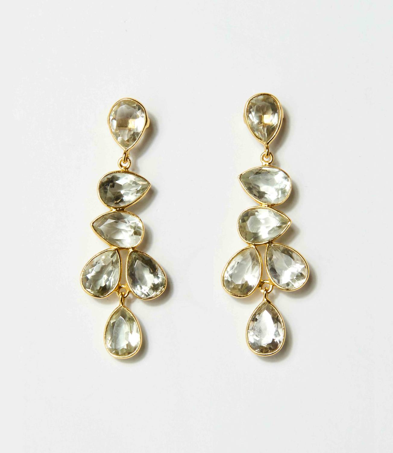 Women's Multi Drop Gemstone Earrings