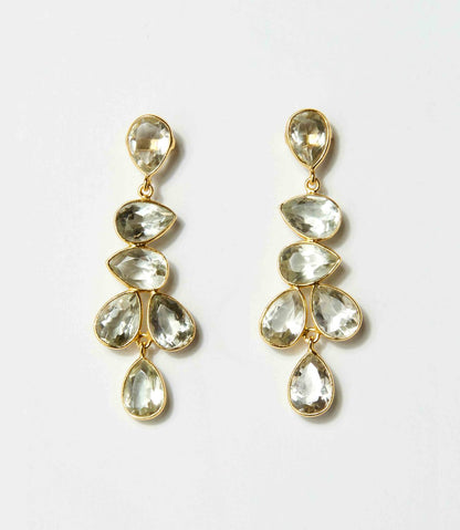 Women's Multi Drop Gemstone Earrings