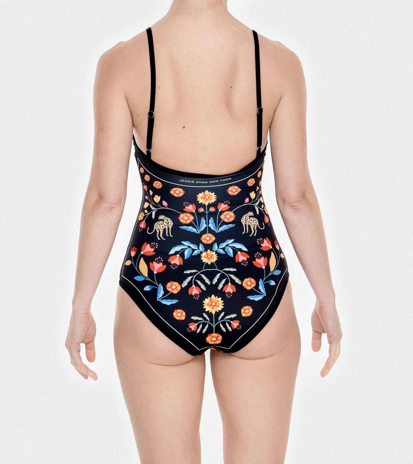 Night Imagination Reversible V-neck One-piece Swimsuit