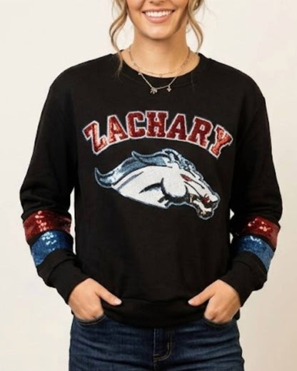 Zachary Broncos Sequin Sweatshirt