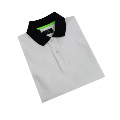 Double Sided Collar With Multi Colored Stripes Polo