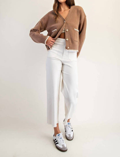 Button-Down Stitch Cardigan
